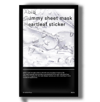 Abib – Gummy Sheet Mask Heartleaf Sticker 1 stk k beauty