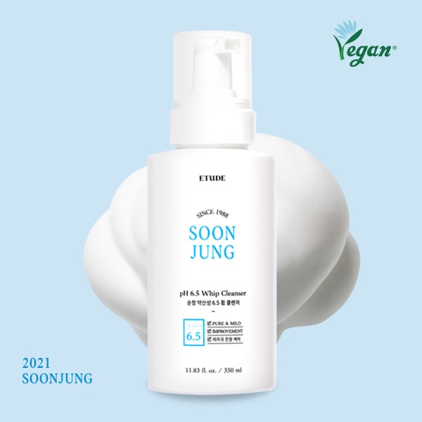 Etude House – Soon Jung pH 6.5 Whip Cleanser 150 ml k beauty