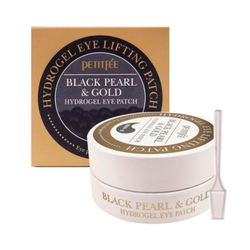 Petitfee – Black Pearl & Gold Hydrogel Eye Patch 60 stk k beauty